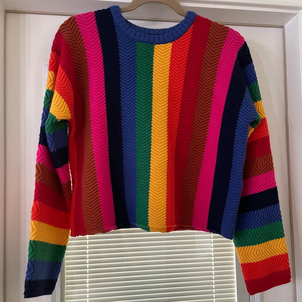 Sugar Lips Rainbow Sweater NWT